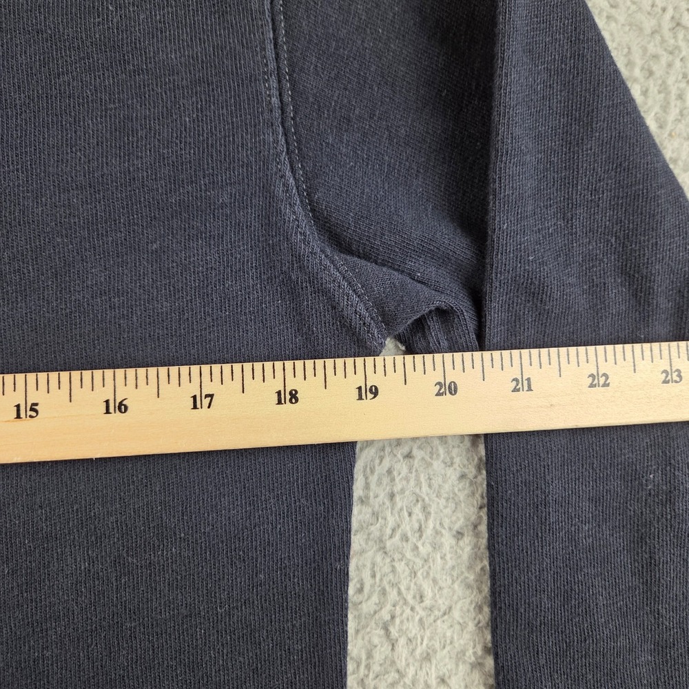 Buck Mason Field-Spec Rugby Crew Mens XS Navy Blue Long Sleeve Cotton T-Shirt - Picture 3 of 5
